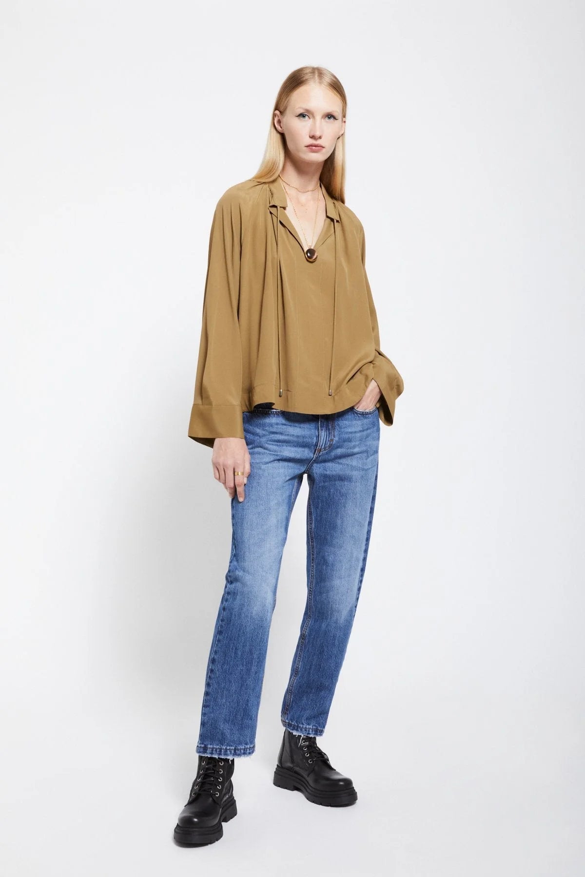 Silk-blend Blouse