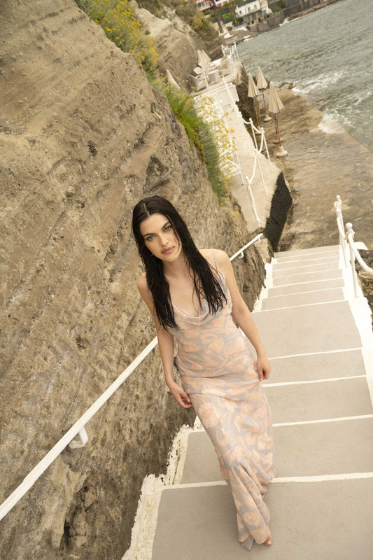 Fluid Low Open Back Dress