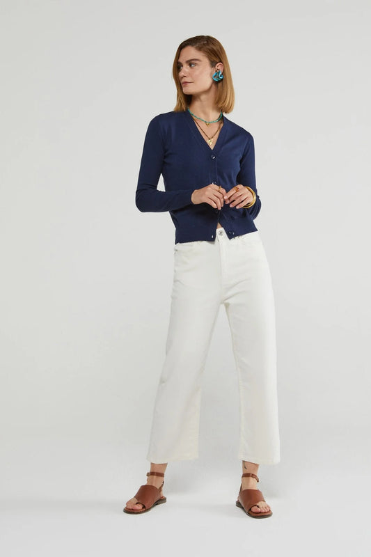 white straight leg jeans women SOPHiEL