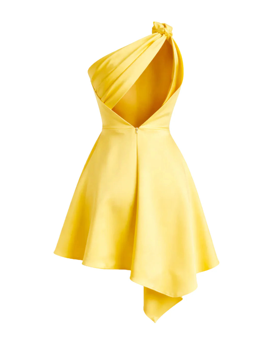 one shoulder flared mini dress elegant shape