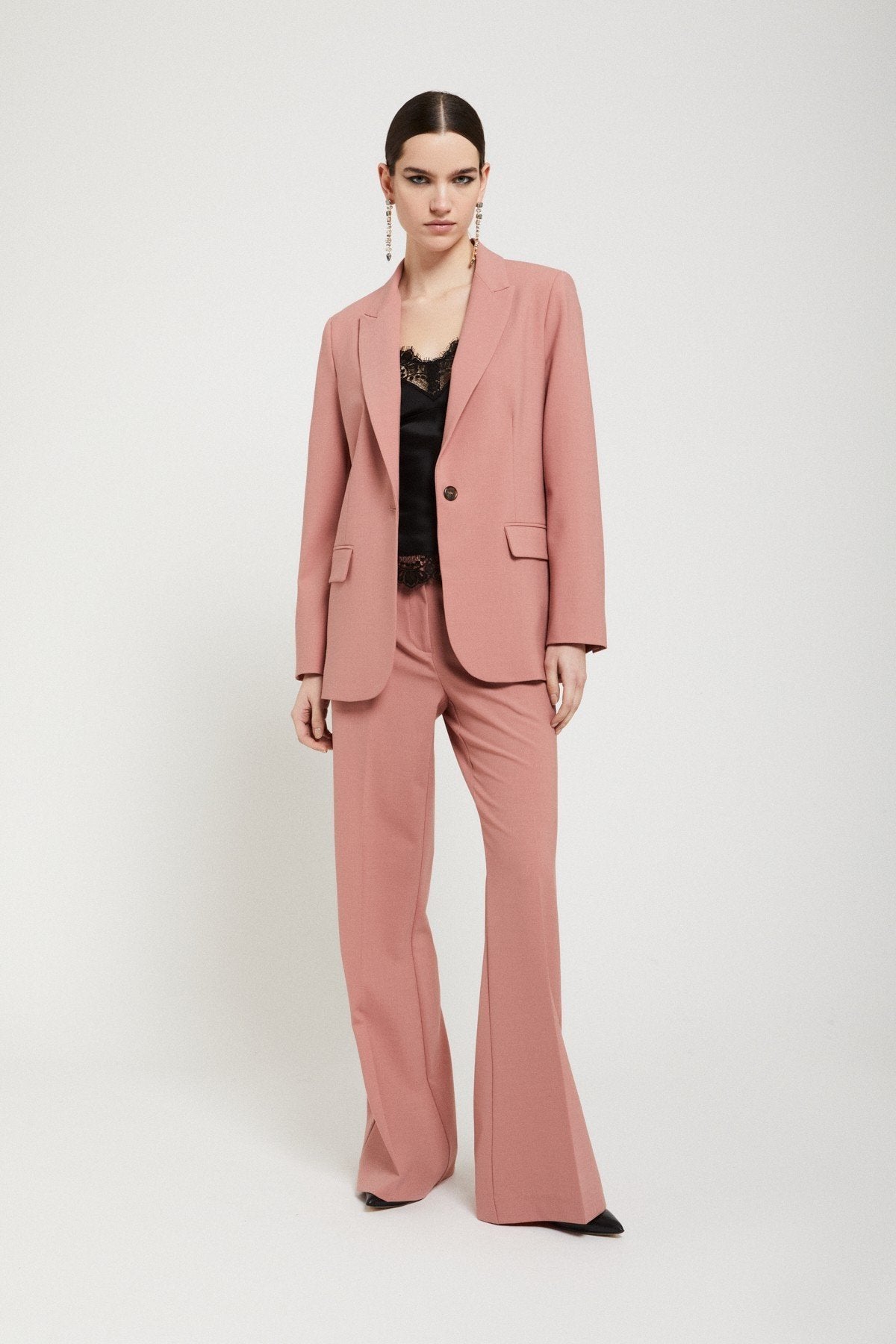 Wool Blend Blazer Jacket