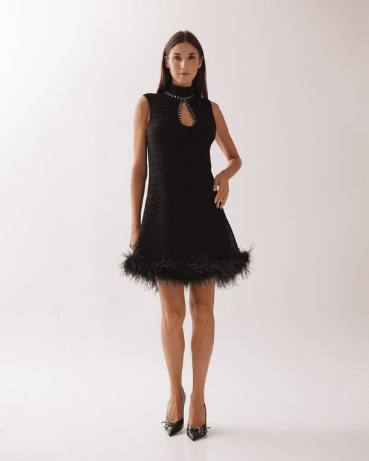 The Aveline Feather Dress