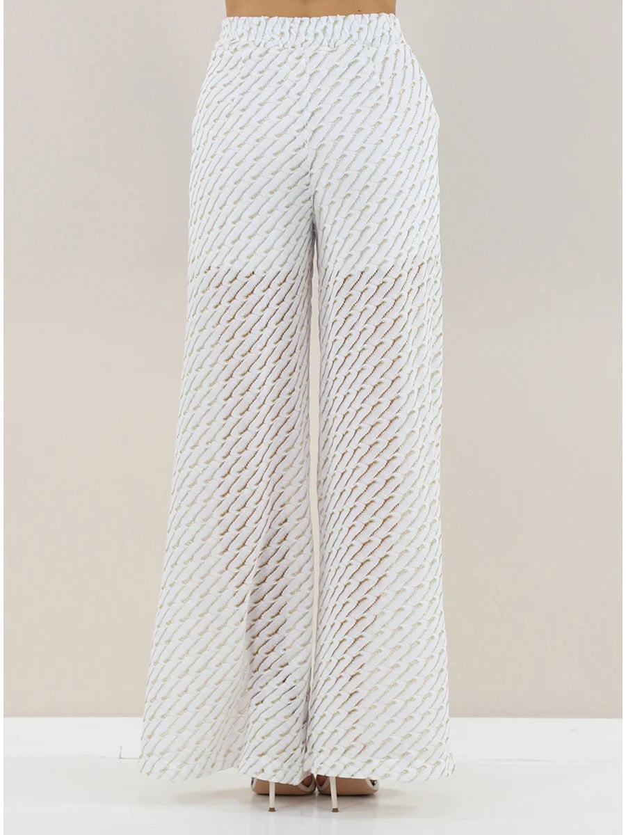 Golden Weave Knit Pants