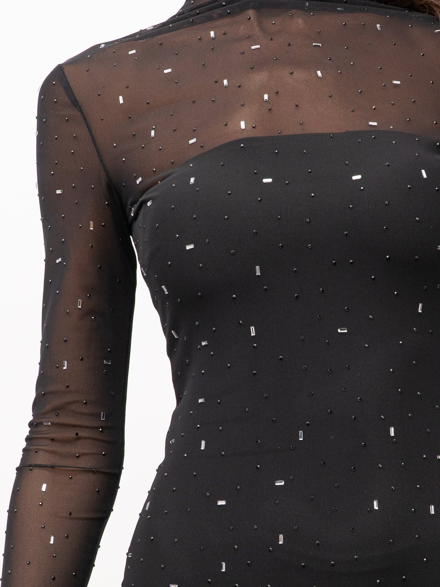 Acoro Black Sheer Dress