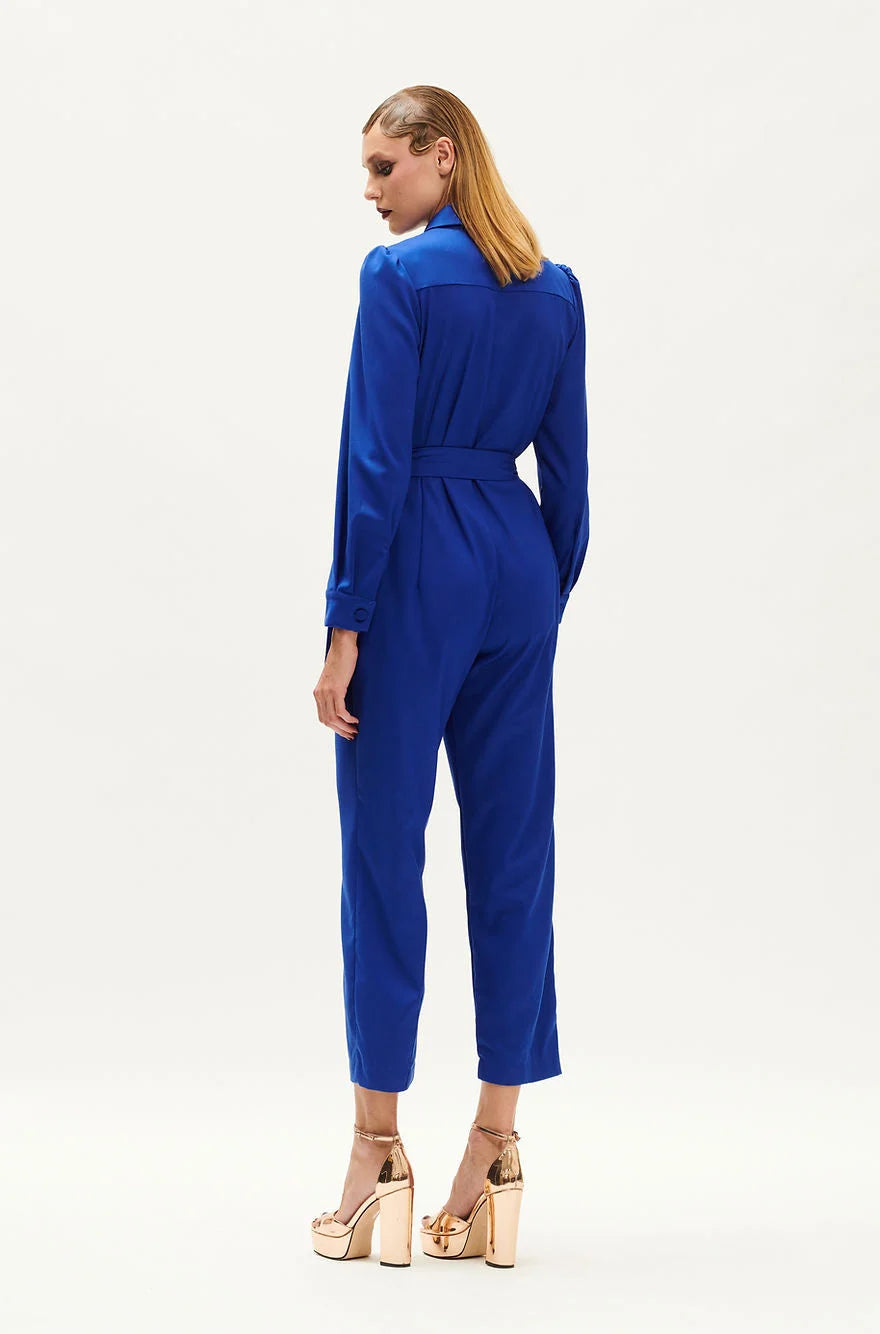 Indigo Jumpsuit with Zip