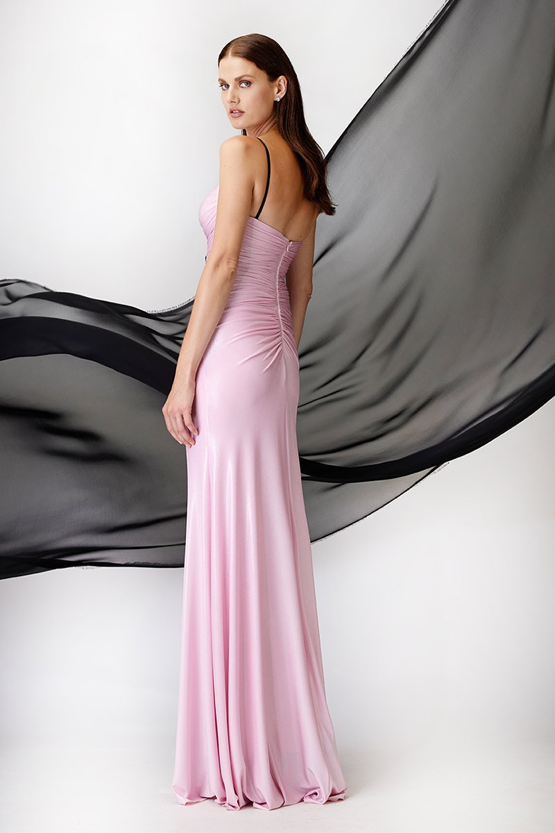 Premium Bow Plunge Cutout Gown