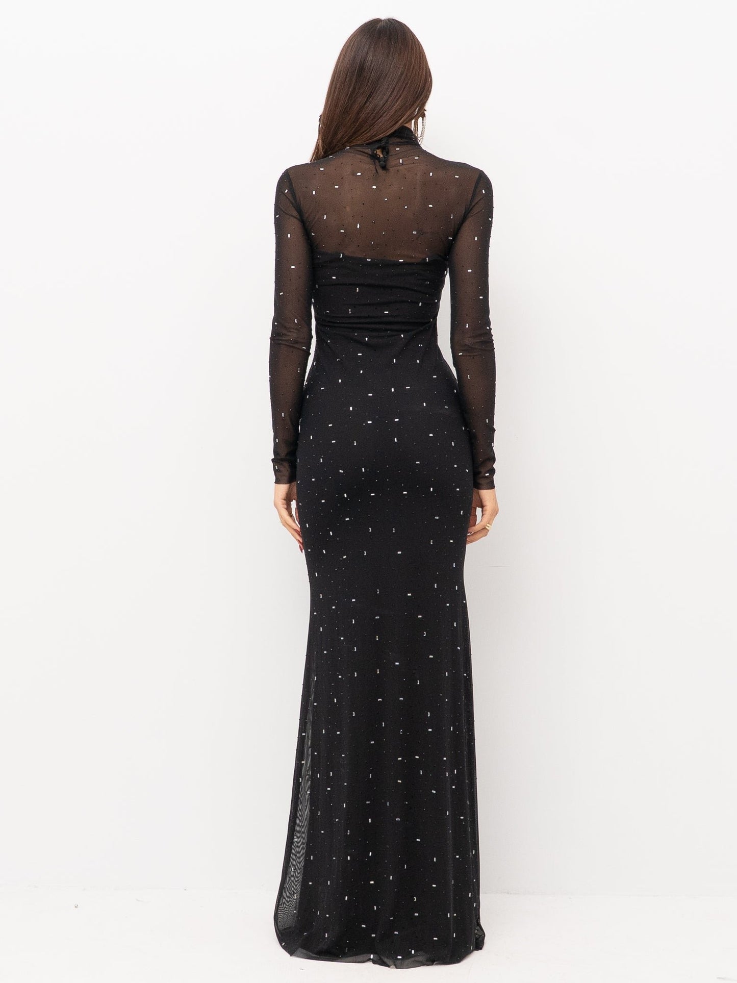 Acoro Black Sheer Dress