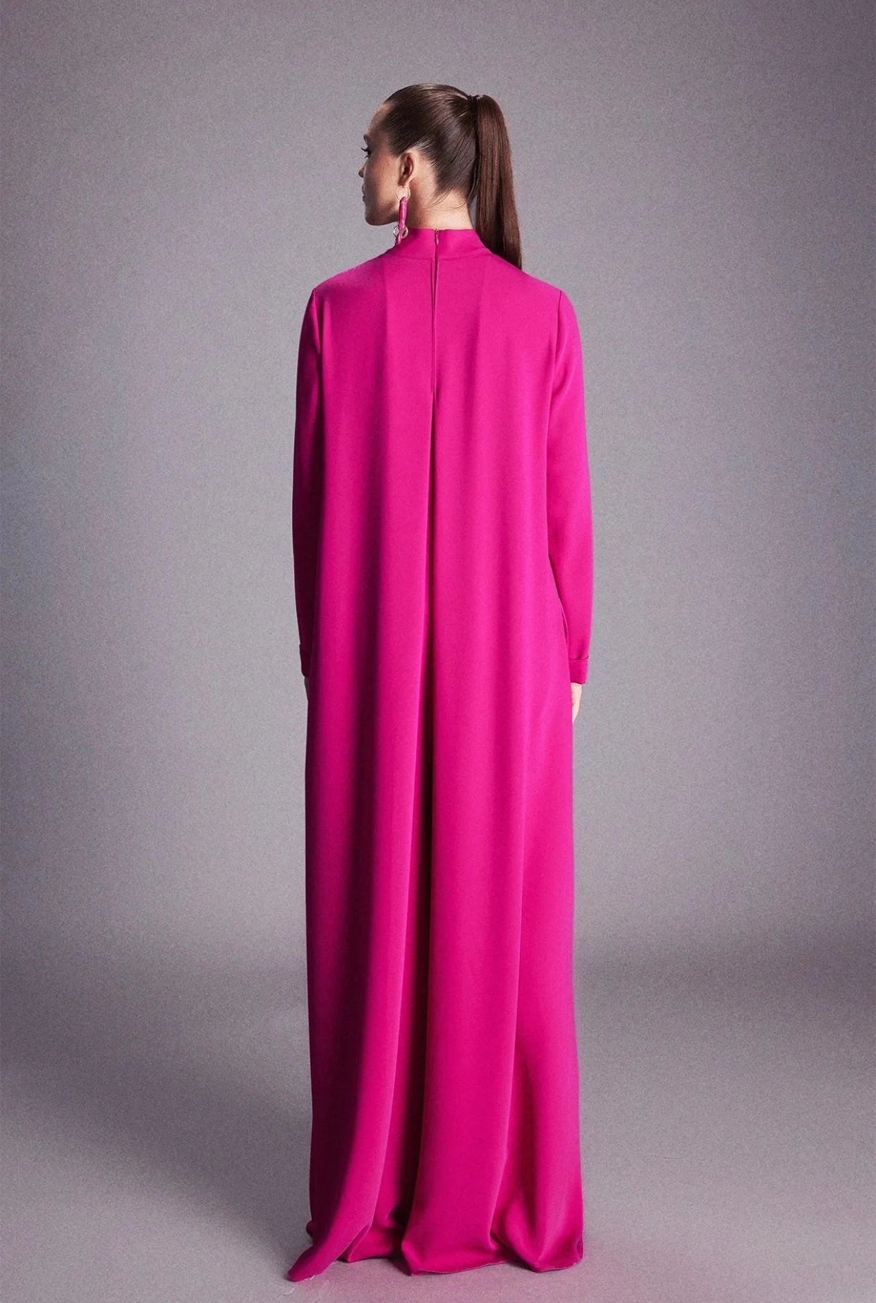 Fuchsia Fluid Jumpsuit