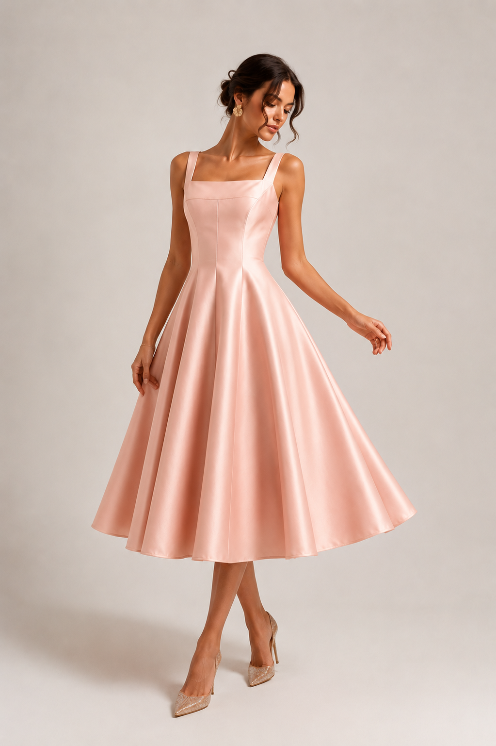 NINA Blush Midi Dress