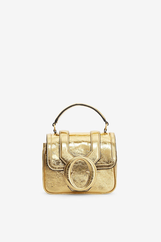Leather Tesorino Bag Gold