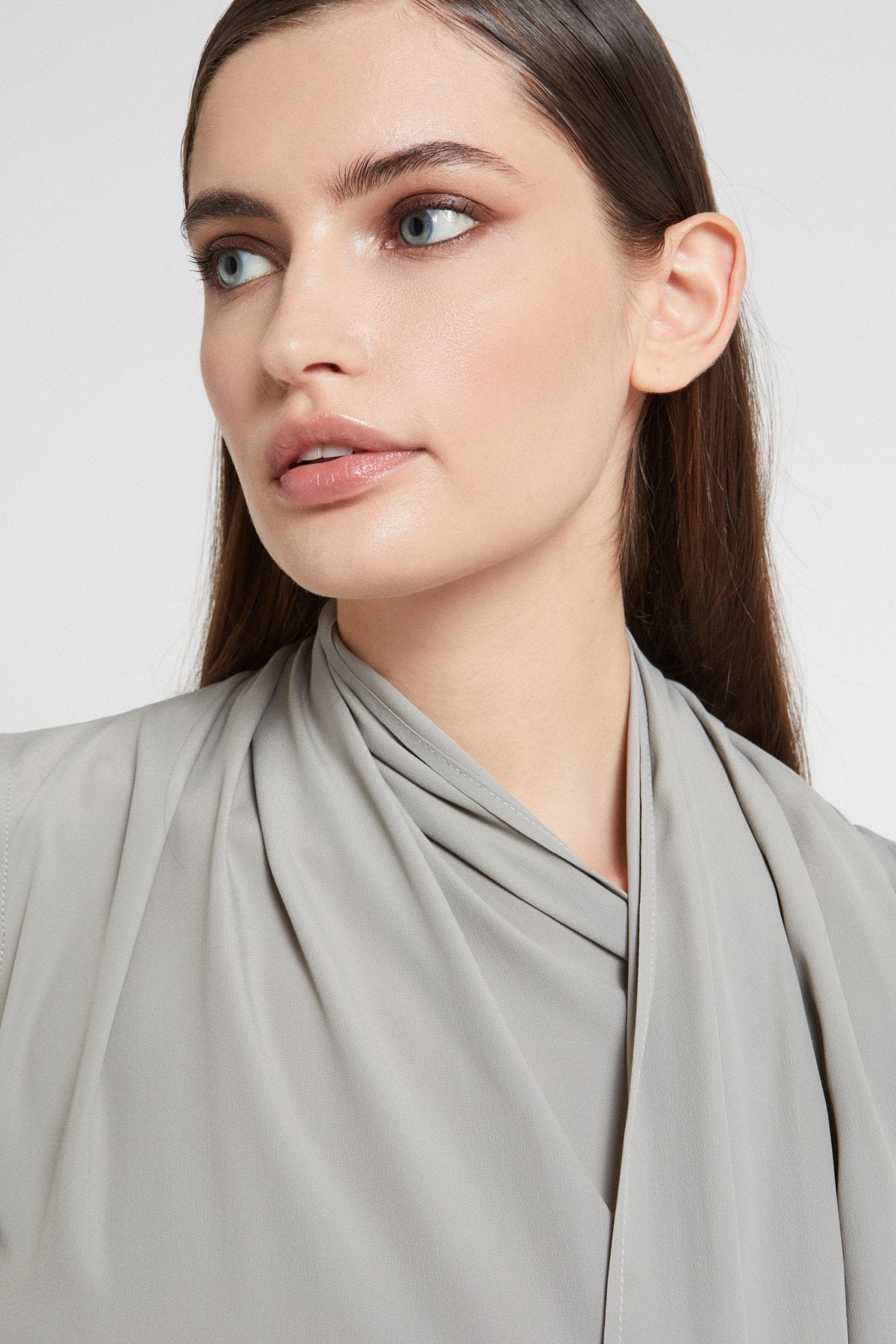 Silk Blend Midi Dress