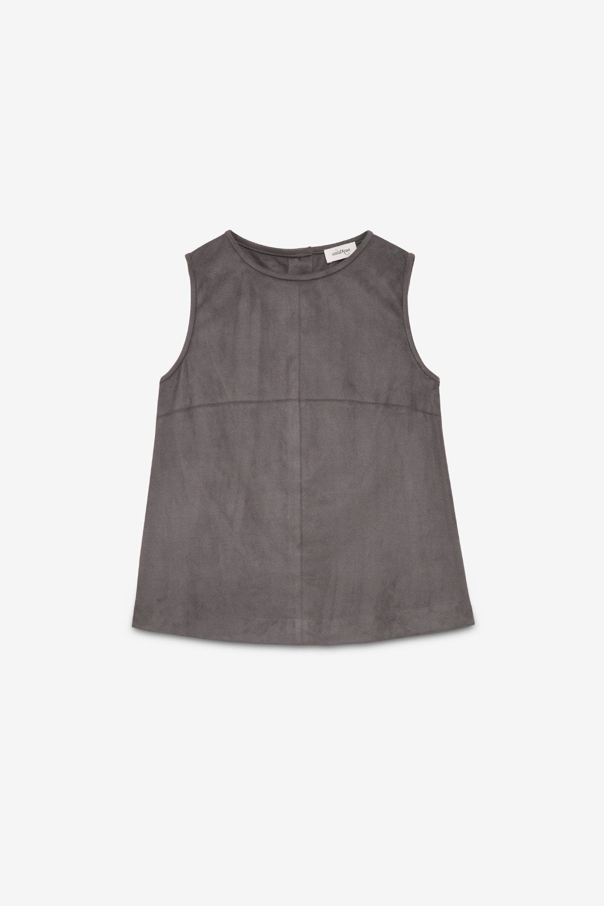 Sleeveless Top Leather Effect
