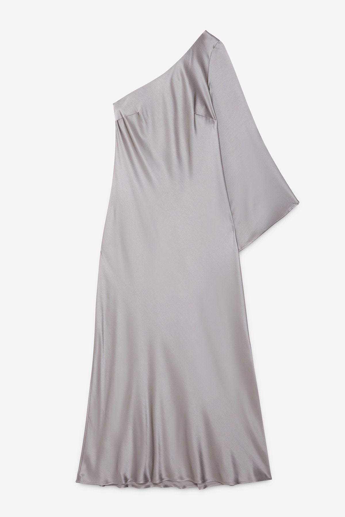 One-Shoulder Viscose Long Dress