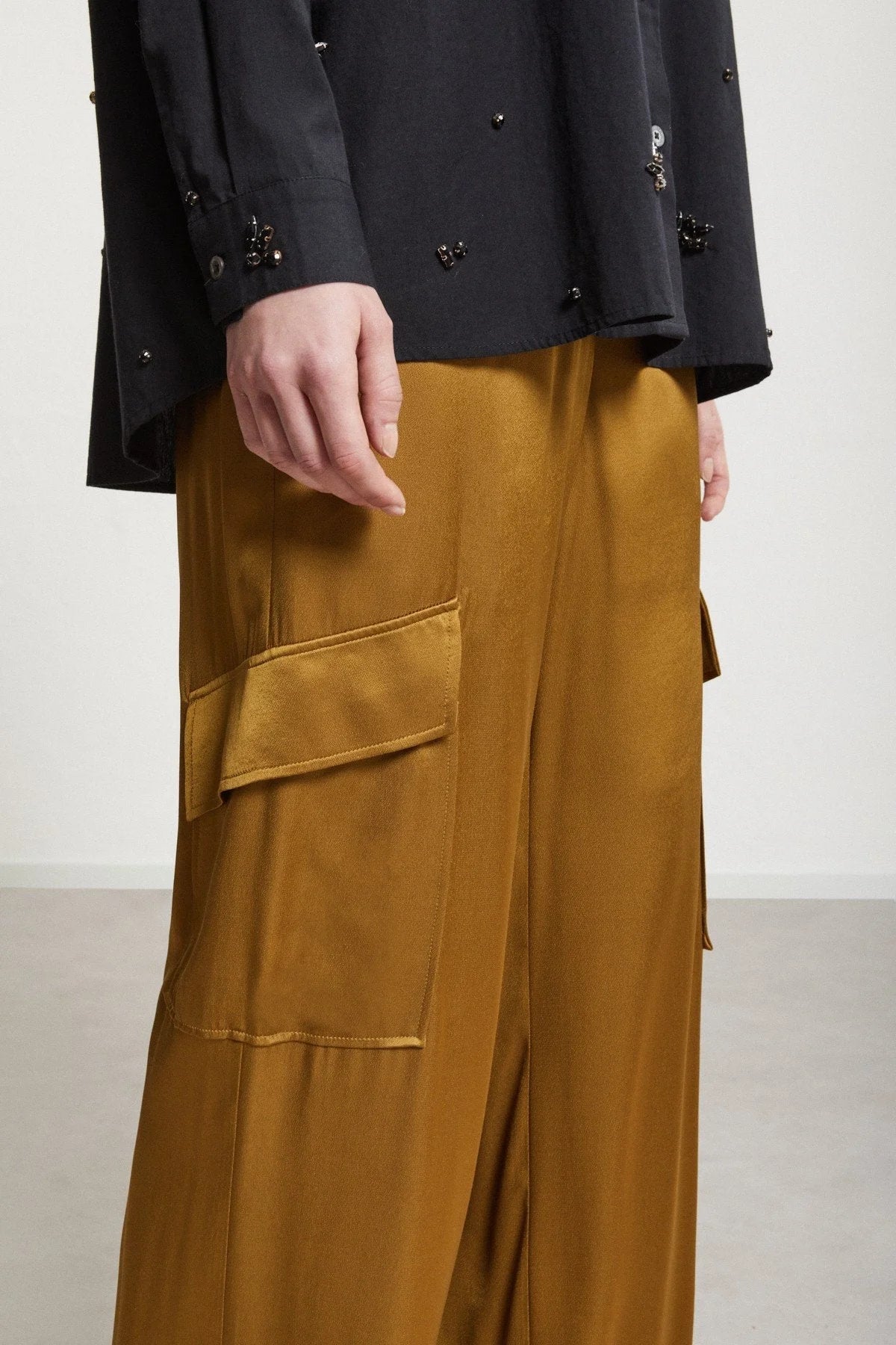 Pure Viscose Fluid Trousers