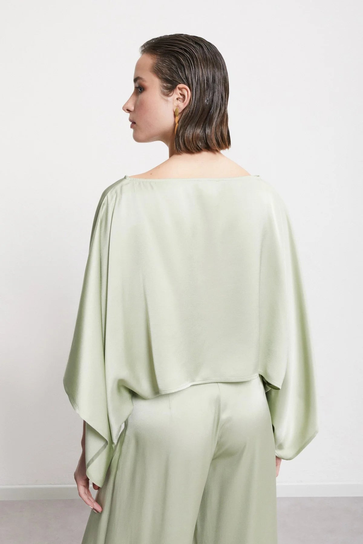Sage Viscose Flow Top