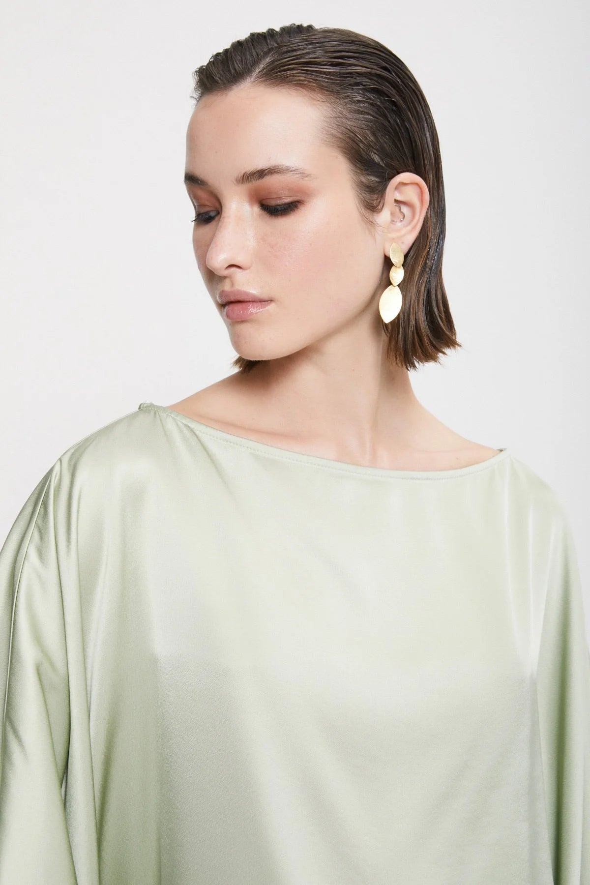 Sage Viscose Flow Top