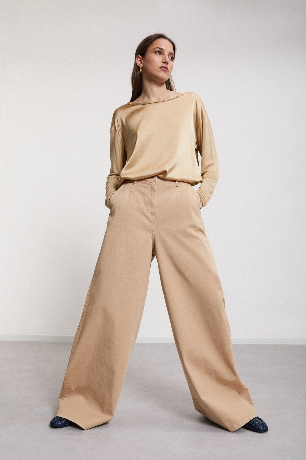 Cotton Palazzo Trousers