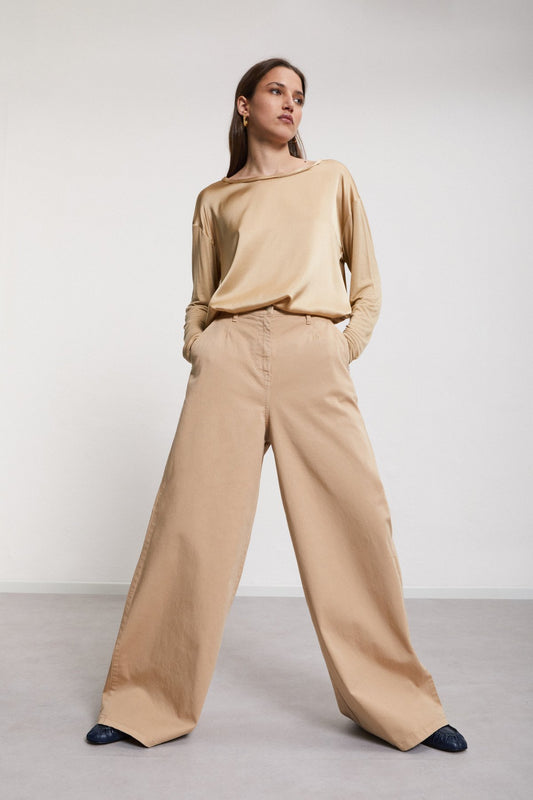 High waist palazzo trousers women SOPHiEL