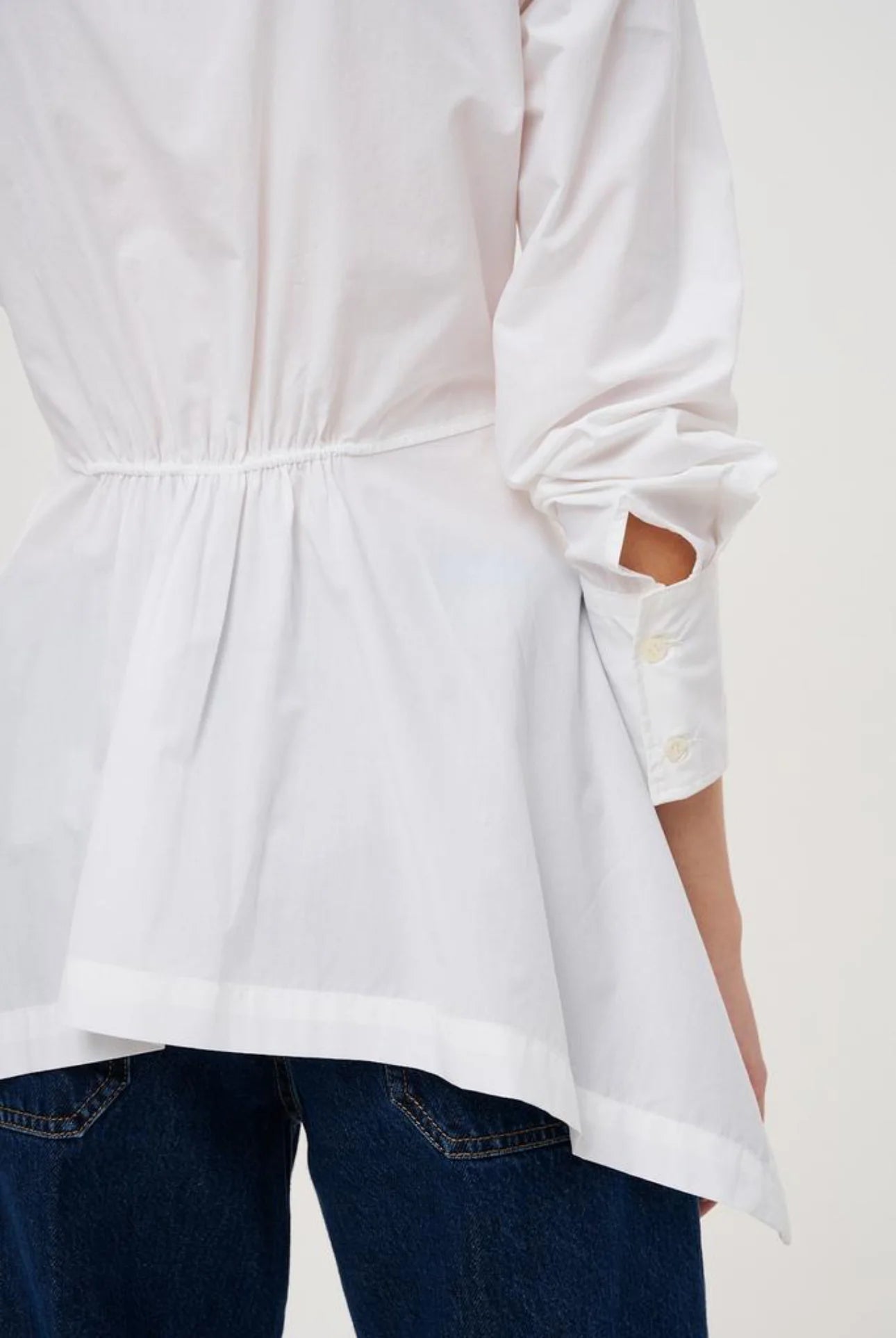 Shirt with Asymmetrical Hemline
