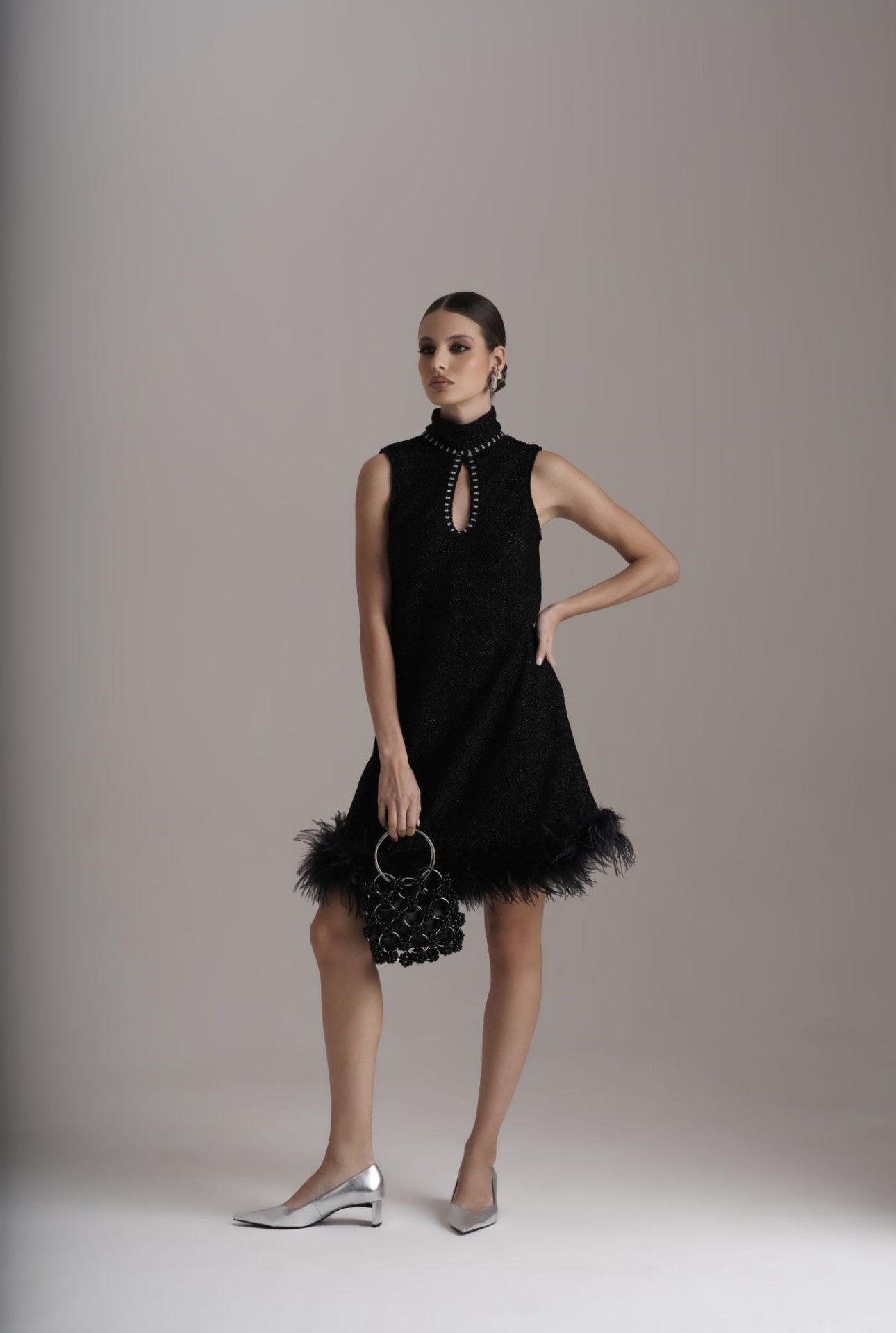 The Aveline Feather Dress