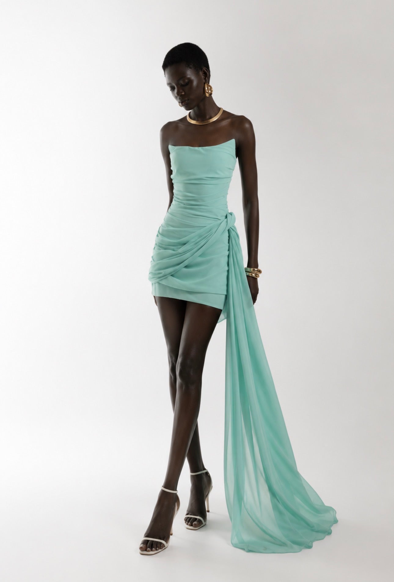 TALA Turquoise Mini Dress