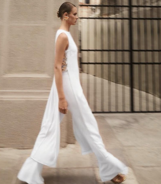 Cutout Detailed Pants Set