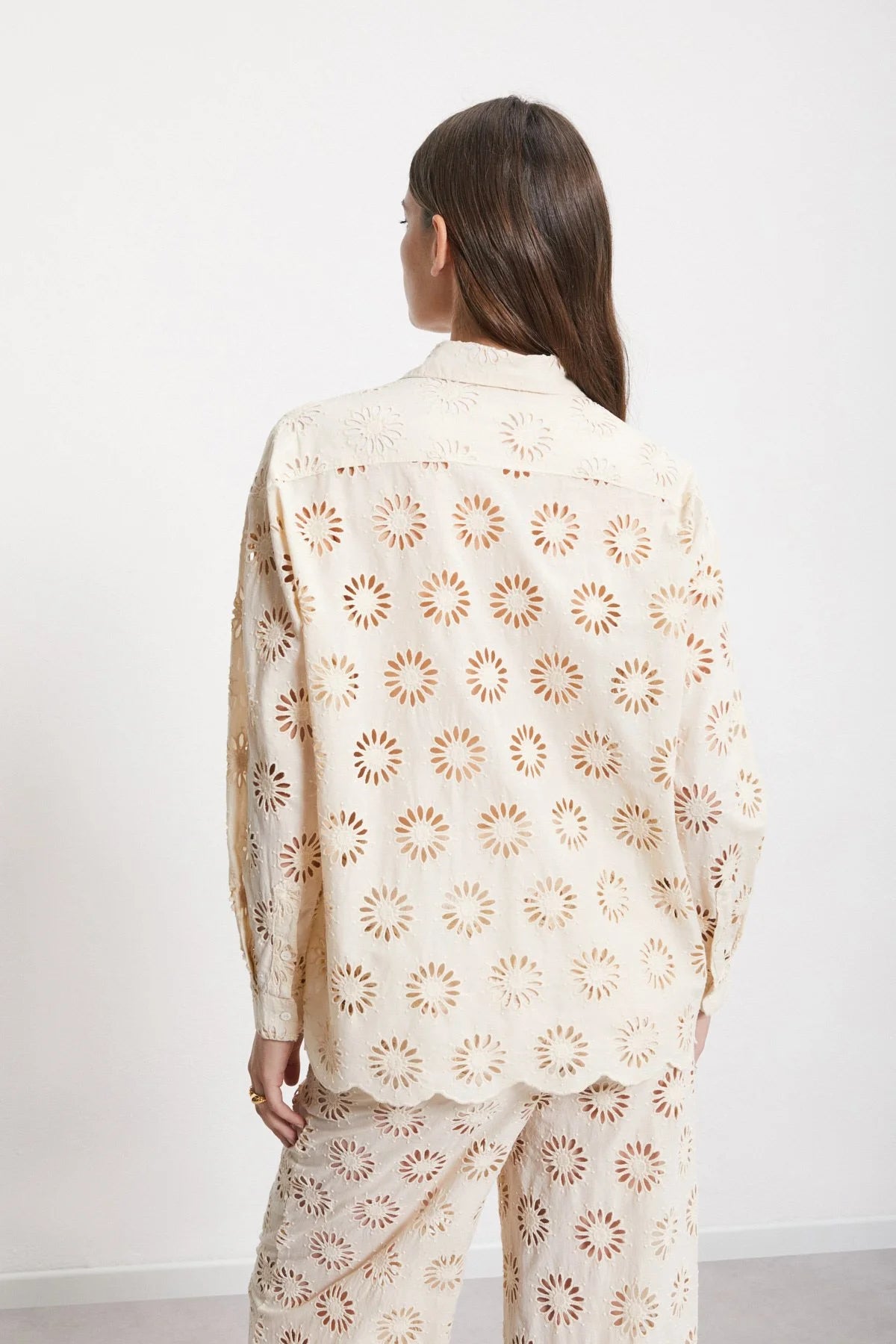 Cotton Cutwork Embroidered Shirt