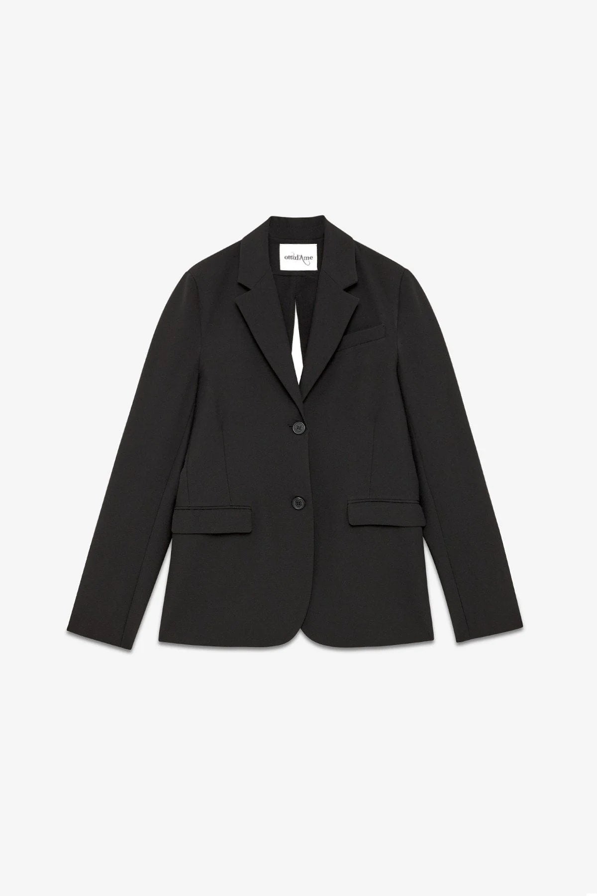 Open-Back Tailored Blazer