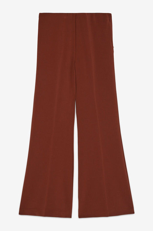 Solid Flared Trousers