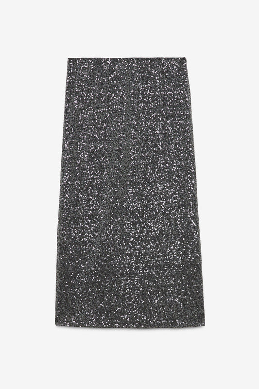 Midi Skirt with Sequins
