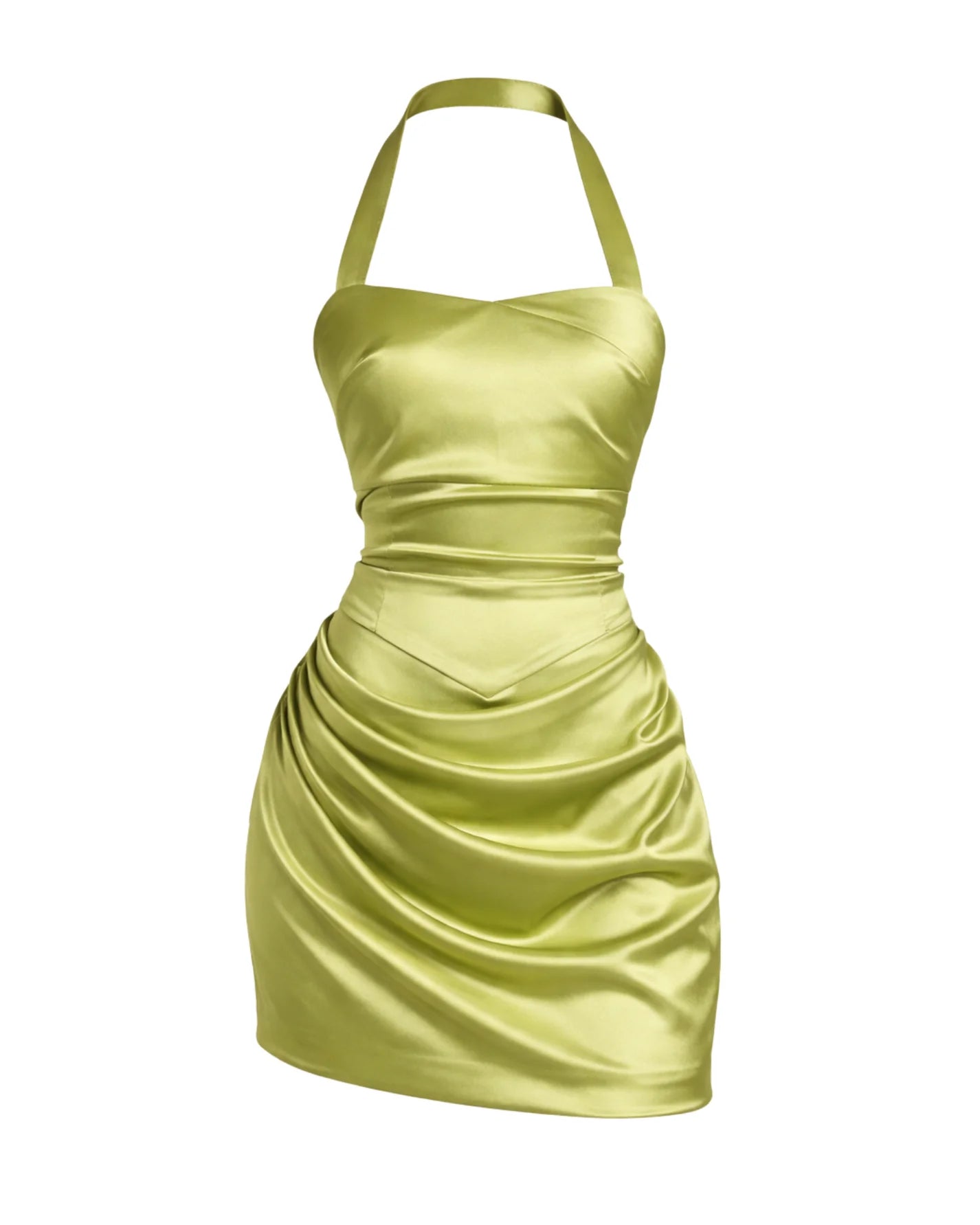 glossy satin mini dress summer look sophiel