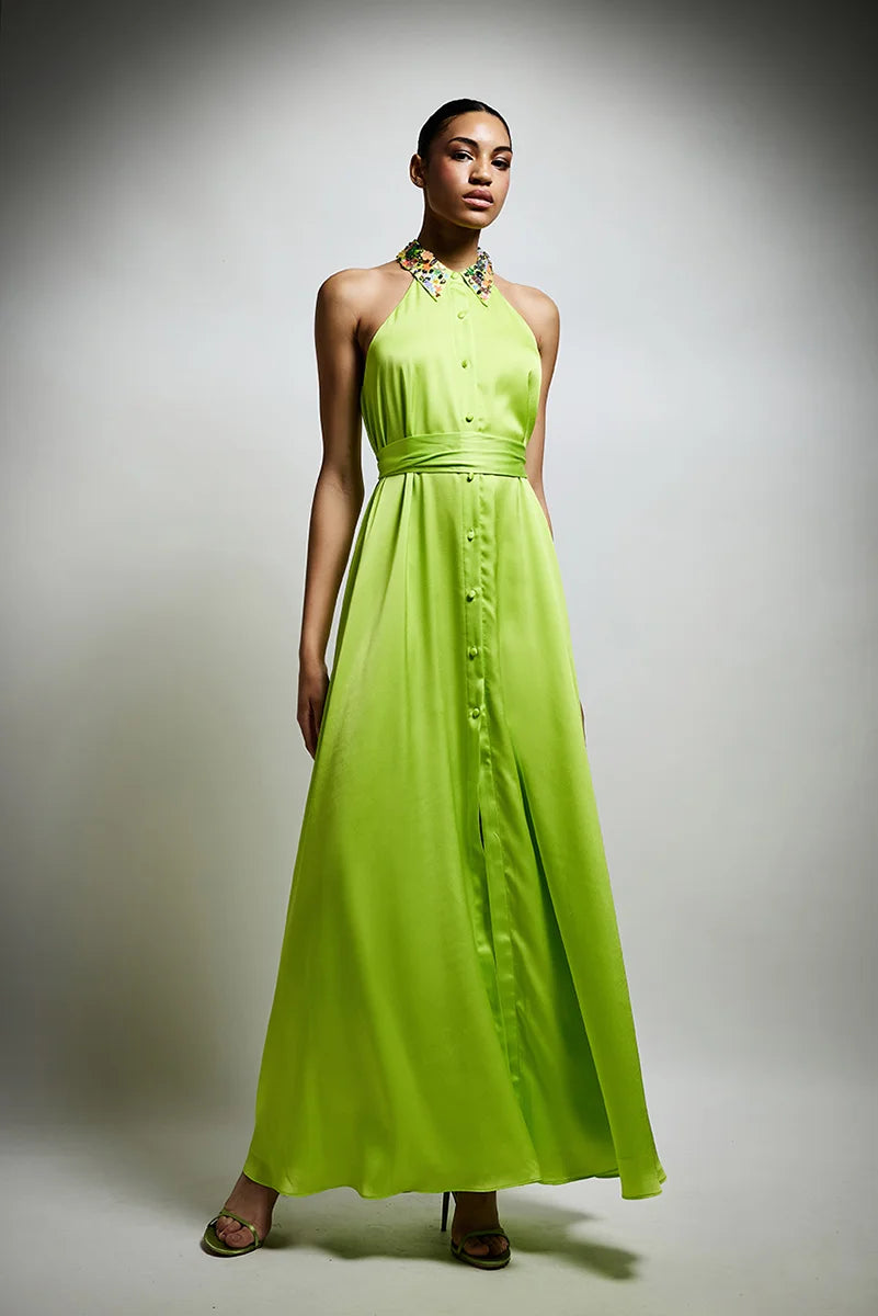 Premium Collar Detail Shirt Dress