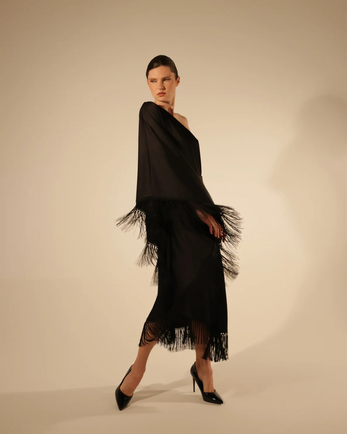 Anobi Spritz Fringe Maxi Dress