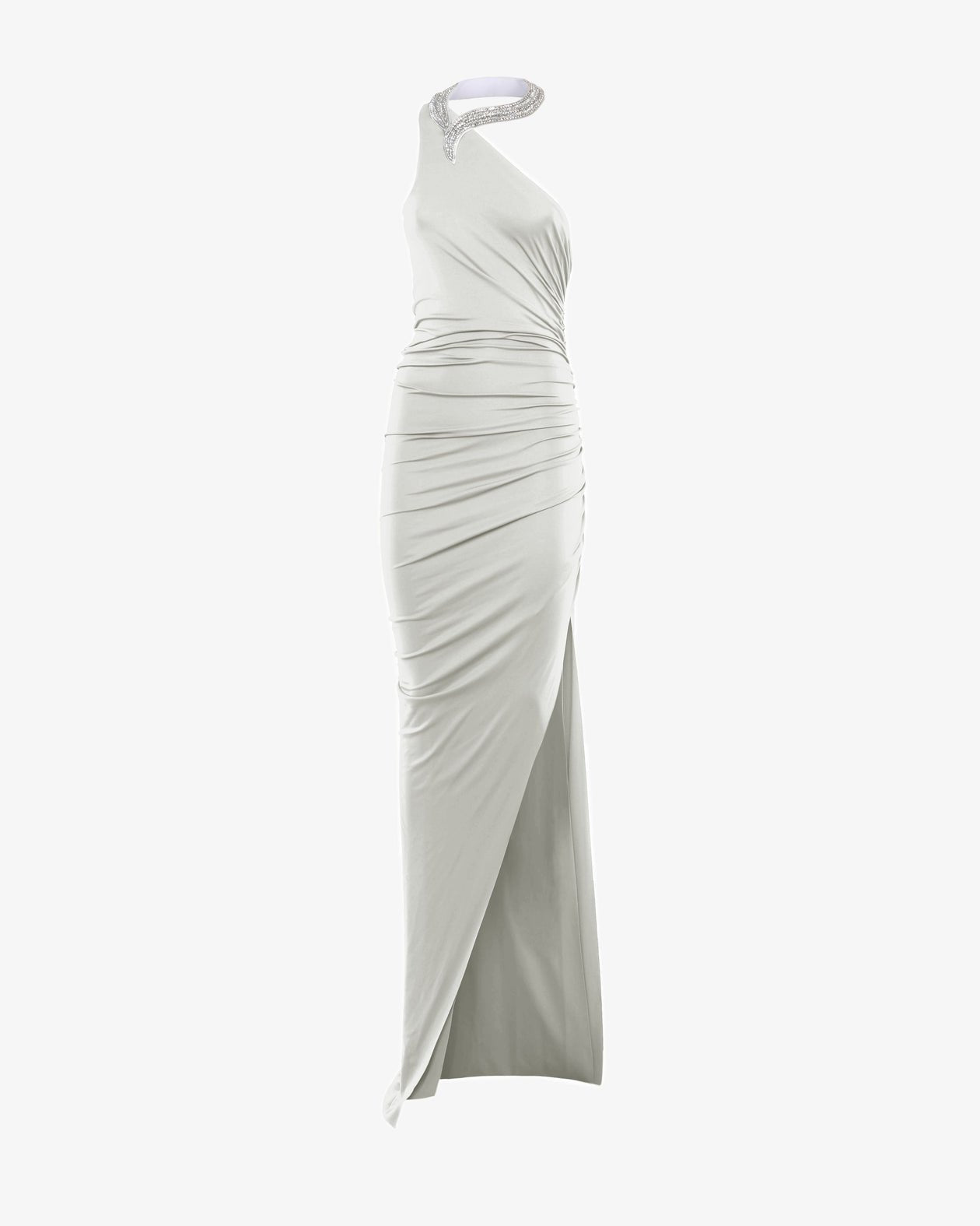 Asymmetrical One-Shoulder Jersey Maxi Dress