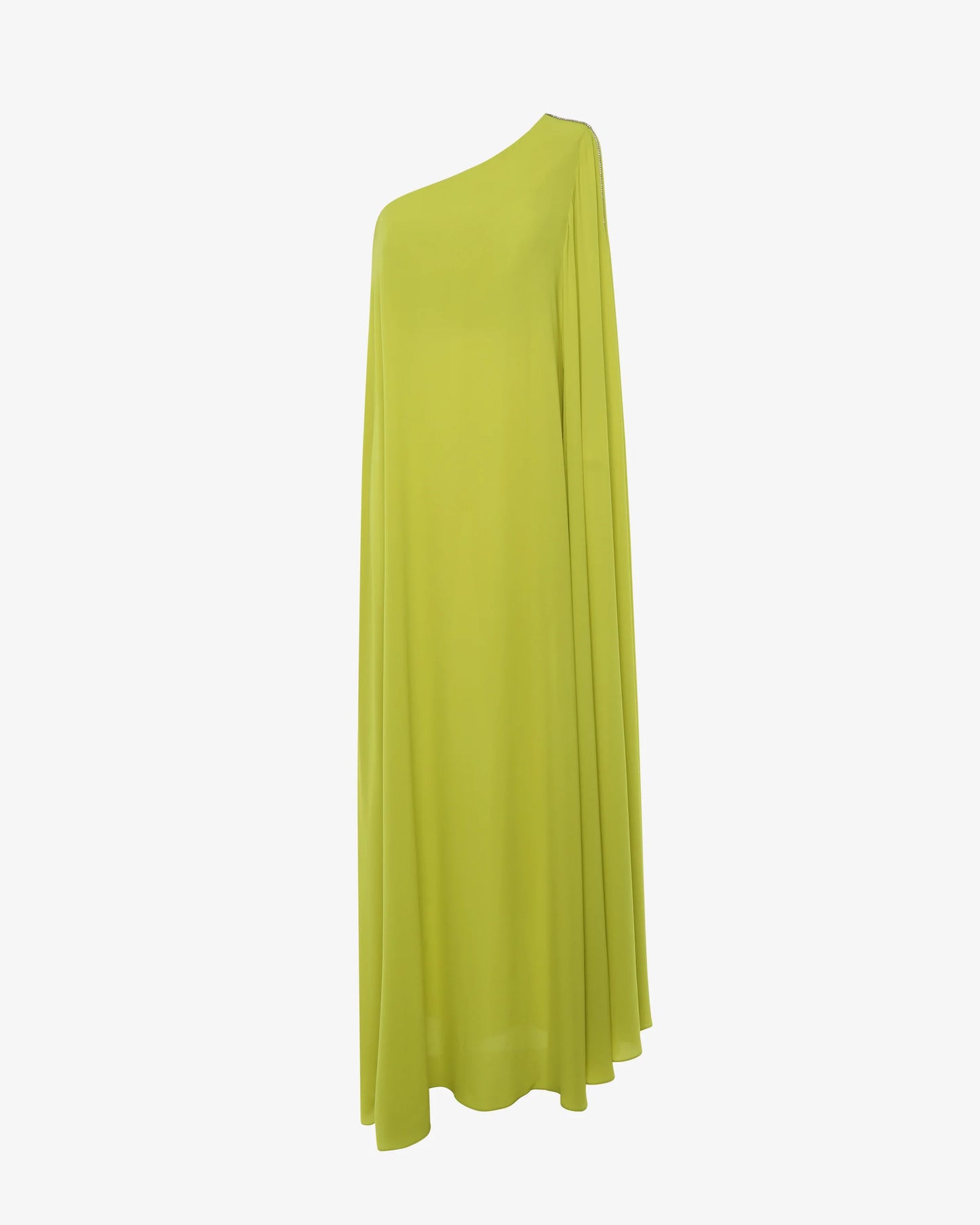 lime one shoulder evening dress SOPHiEL

