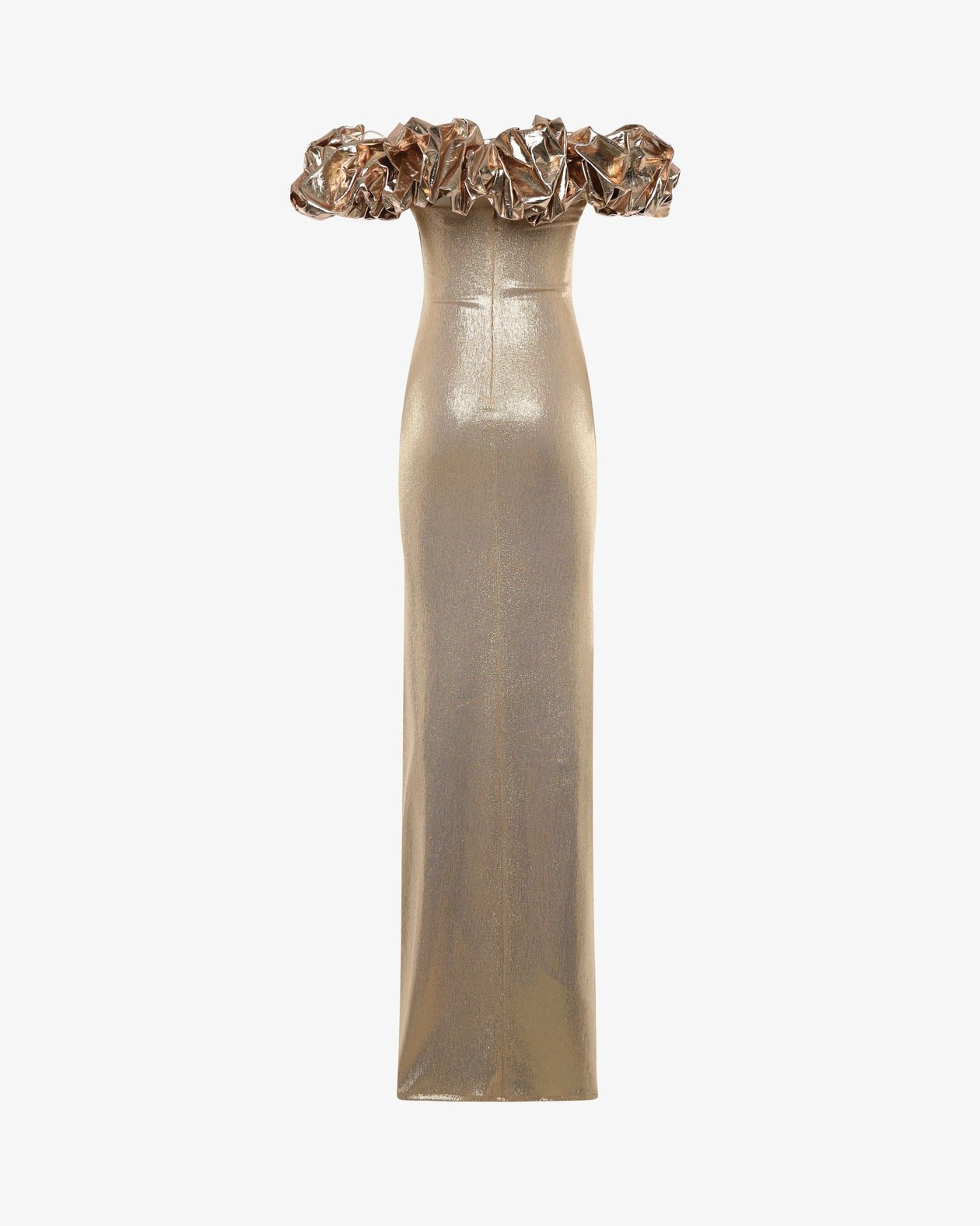 Structured taffeta shrug evening dress look SOPHiEL