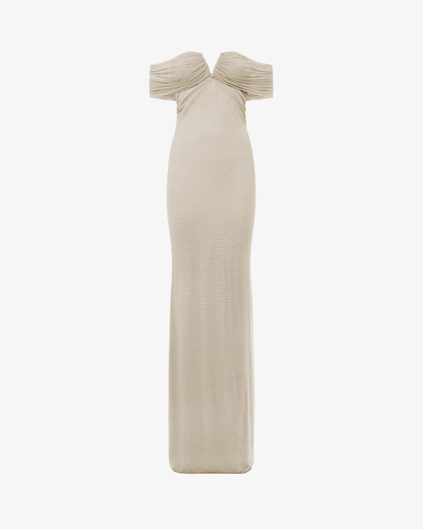 Butter rhinestone maxi evening dress SOPHiEL